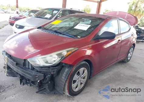 2016 Hyundai Elantra Se z USA, uszkodzony, nr VIN 5NPDH4AE6GH781602
